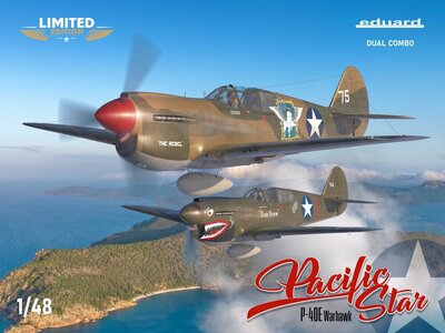 Eduard Plastic Kits 11185 PACIFIC STAR P-40E Warhawk DUAL COMBO 1/48 EDUARD-LIMITED Bouwpakket Schaal 1:48