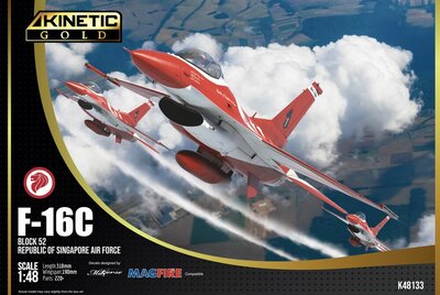 KINETIC K48133 RSAF F-16C BLACK KNIGHT Bouwpakket Schaal 1:48
