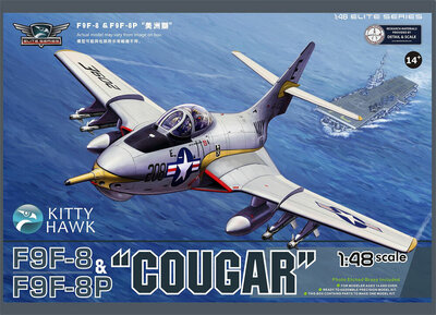 Kitty Hawk KH80127 F9F-8/F9F-8P  Cougar   (2 in 1) Schaal 1:48
