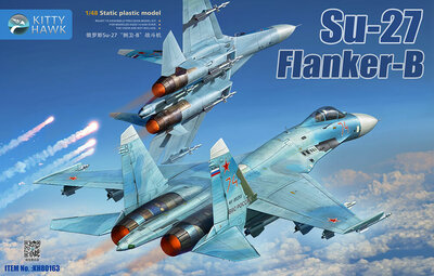 Kitty Hawk KH80163 Su-27 Flanker-B Schaal 1:48