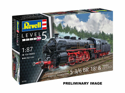 Revell 62168 Model Set Schnellzuglokomotive S3/6 BR18mit Tender Schaal 1:87
