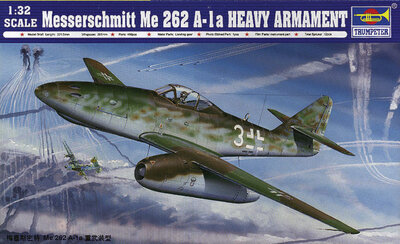 Trumpeter 02260 Messerschmitt Me 262 A-1a Heavy Armament (with R4M Rocket) Bouwpakket Schaal 1:32