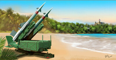 Trumpeter 02353 Soviet 5P71 Launcher with 5V27 Missile Pechora (SA-3B Goa) Rounds Loaded Bouwpakket Schaal 1:35