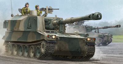 Trumpeter 05577 JGSDF Type 75 155mm Self-PropelledHowitz Bouwpakket Schaal 1:35