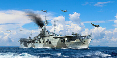 Trumpeter 06709 German Navy Aircraft Carrier DKM Graf Zeppelin Bouwpakket Schaal 1:700