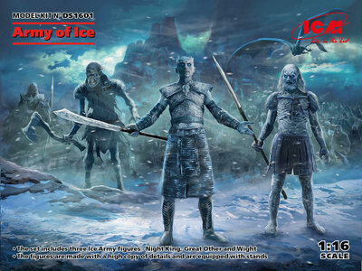 ICM DS1601 Army of Ice (Night King, Great Other, Wight) Bouwpakket Schaal 1:16