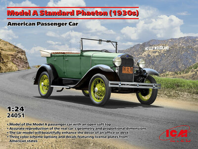 ICM 24051 Model A Standard Phaeton (1930s),  American Passenger Car Bouwpakket Schaal 1:24