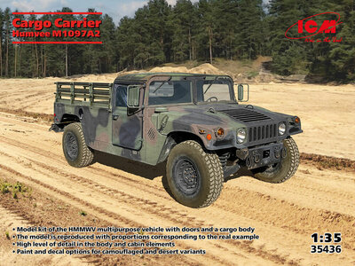 ICM 35436 Humvee M1097A2 Cargo Carrier Bouwpakket Schaal 1:35