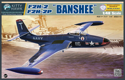 Kitty Hawk KH80131 F2H-2/F2H-2P  Banshee Schaal 1:48