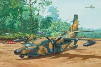 Roden 058 Fairchild NC/AC-123K Black Spot Bouwpakket Schaal 1:72