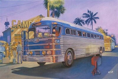Roden 816 1947 PD-3701 Silverside Bus Bouwpakket Schaal 1:35