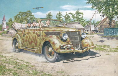 Roden 820 Ford V8-G81 Cabriolet Bouwpakket Schaal 1:35