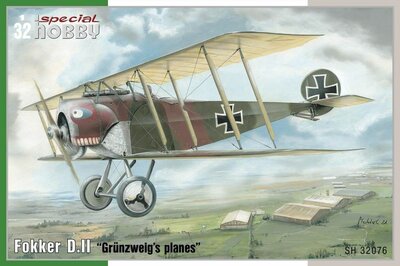 Special Hobby 100-SH32076 Fokker D.II "Grünzweig's Planes" Bouwpakket Schaal 1:32