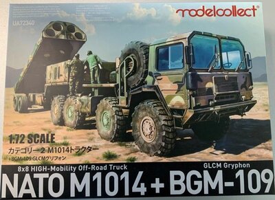 Modelcollect UA72340 NATO M1014+BGM-109 GLCM Gryphon Modellbausatz Maßstab 1:72