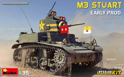MiniArt 35404 M3 Stuart Early Prod. Interior Kit Schaal 1:35