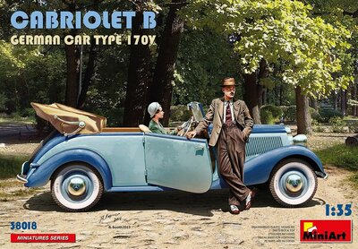 MiniArt 38018 Cabriolet B German Car Type 170V Schaal 1:35