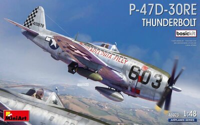 MiniArt 48023 P-47D-30RE Thunderbolt. Basic Kit Schaal 1:48