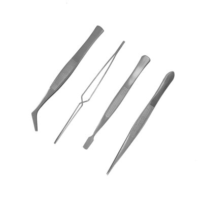 hobbytime tools HT1703 STAINLESS STEEL TWEEZER SET – 4 PIECES