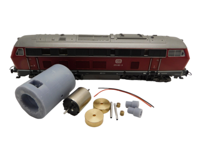 micromotor HR025C Glockenankermotor Umbausatz für Roco BR 215