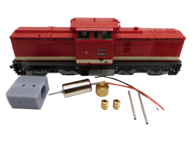 micromotor TRC005C Glockenankermotor Umbausatz für Roco DR BR 110, BR 111, BR 112, BR 114, BR 115, u.a.