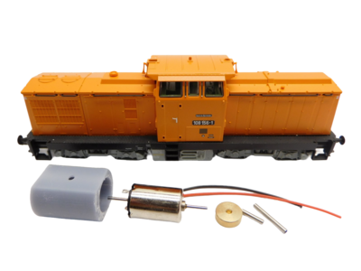 micromotor TRC004F Glockenankermotor Umbausatz für Roco DR BR 108, BR 110