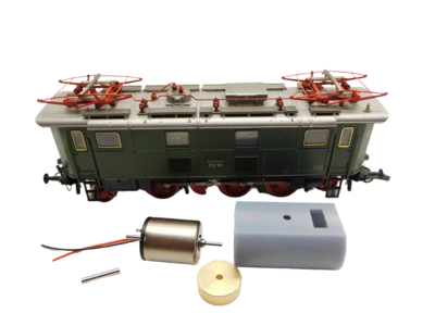 micromotor HR022F Glockenankermotor Umbausatz für Roco BR 132, E 32 (Neu), K. Bay. Sts. B. EP2 (Neu)
