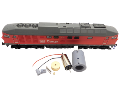 micromotor TRC002C Glockenankermotor Umbausatz für Roco Ludmilla, Ludmilla, DR BR 120 / 130 / 132 / u.a.