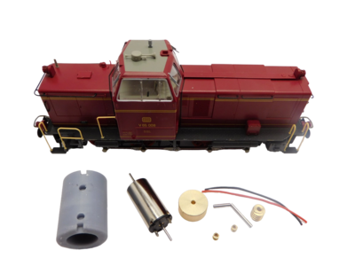 micromotor HR017C  motor ombouwset voor: Roco V36, V65, en andere