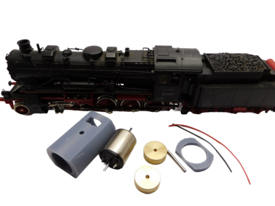 micromotor HR014F motor ombouwset voor Roco DB DR DRG ÖBB BR 58, Sächs XIII H, Baden G12, u.a.
