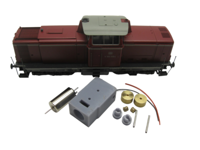 micromotor HR008C HO motor ombouwset voor Roco V 100, BR 211/212/213, BR 203/204, u.a.
