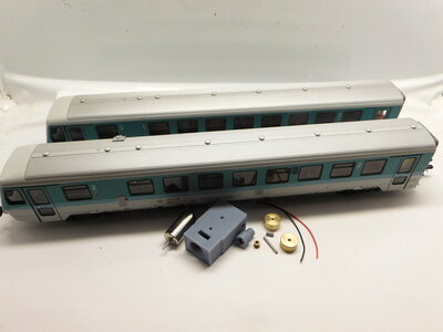 micromotor HR044C ombouwset Roco H0 BR 628 (DB, CFL), VT 71 Taunusbahn, FS Aln 442/448, FS Aln 448/460