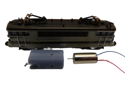micromotor NLM05 motor ombouwset voor Lima nieuwe (Arnold) Motor, DB E 410, SNCF BB 9491, BB 67001, FS E 424/E444, SBB RBe 4/4, SBB Re 4/4, BR Class 81/86, BR Class 31, BR class 55 Deltic, US FP 45