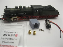 micromotor nf024g N ombouwkit voor Fleischmann BR 55 (DB DR DRG), KPEV G 8.1, PKP Tp 4, FS GR 460