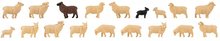 faller 151917 HO figuren 18 Huisschapen