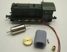 micromotor NM032C N motor ombouwset voor Minitrix V 36 (Motor met Dig Schnittstelle) - vanaf 1997 Ve