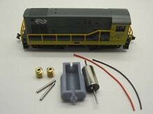 micromotor NM031G N motor ombouwset voor Minitrix NS 2200, US H12-44 Minitrix Nr. 51 2001 00-51 2005
