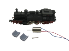 micromotor NA022 motor ombouwkit voor Arnold BR 74, K.P.E.V. T12, ÖBB Reihe 674, SNCF 130 TC, SNCB 