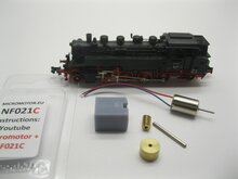micromotor nf021C N ombouwkit voor Fleischmann BR 86 (DB DR DRG ), ÖBB Rh 86