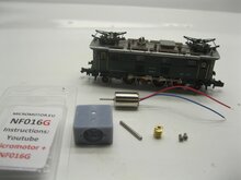 micromotor nf016G N ombouwkit voor Fleischmann BR 132, SJ Du 2