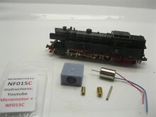 micromotor NF015C N ombouwkit voor Fleischmann BR 65