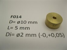 micromotor vliegwiel F014 o10 mm x 5 mm x o2 mm