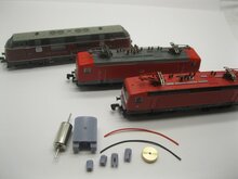 micromotor NR006C motor ombouwset voor Roco 23005, 23007, 23014, 23100-23102, 23216, 23233, 23257, 2