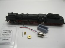 micromotor NM023C motor ombouwset voor Minitrix 11441, 12003, 12615, 12715, 12830