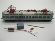 micromotor NF038G motor ombouwset voor fleischmann ET 91, BR 491, Glaserne Zug