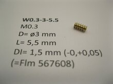 micromotor wormwiel W0.3-3-5.5 vervanging voor Fleischmann 567608 (for 1.5 mm shaft!) 1 stuks