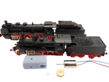 micromotor NA033F motor ombouwset voor Arnold BR 18.4 (Motor in de tender), BR 18.5 , BR36, S 3/6 (Motor in de tender), KPEV P4, SNCF 231, SNCB reeks 3649