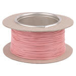 montagedraad 0,2mm2 op rol 100 meter roze