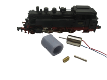 micromotor nf027G N ombouwkit voor Fleischmann BR 64 (DB DR DRG BBÖ), ÖBB Rh 64