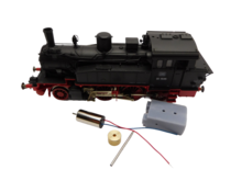 micromotor HF002C motor ombouwset voor Fleischmann BR 91, T 9.3, Edelweiß-Zahnradbahn, u.a.